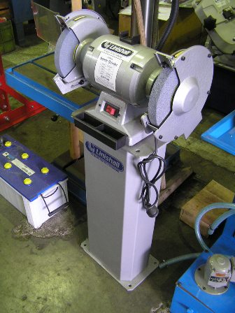 Bench grinder, Linishall, 200mm, 1 phase 1 hp New