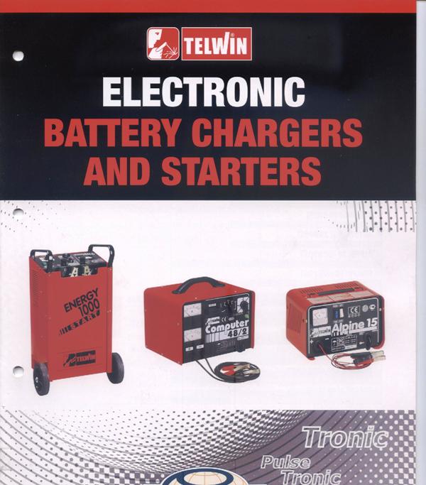Battery chargers new full range for wet/gell batteries, Telwin