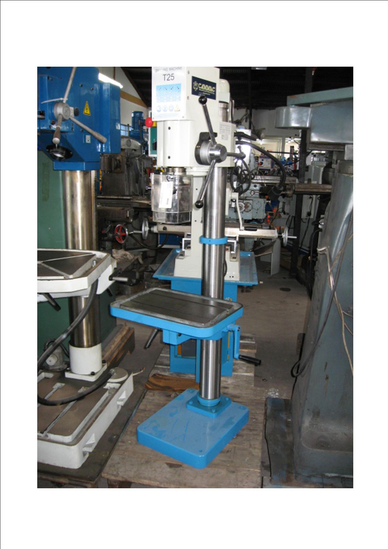 T25 geared head 3 phase drill press, MT3